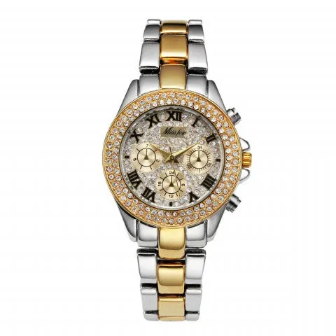 2017 Luxury Fashion women Watches Quartz Steel Waterproof Diver Reginald Top Brand Gold Wrist Watches  relogio feminino