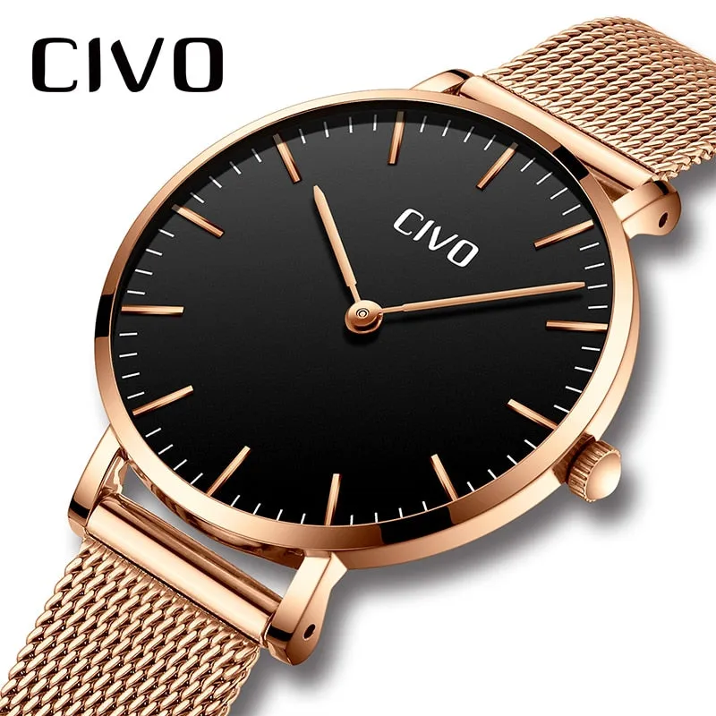 8011C | Quartz Women Watch | Mesh Band