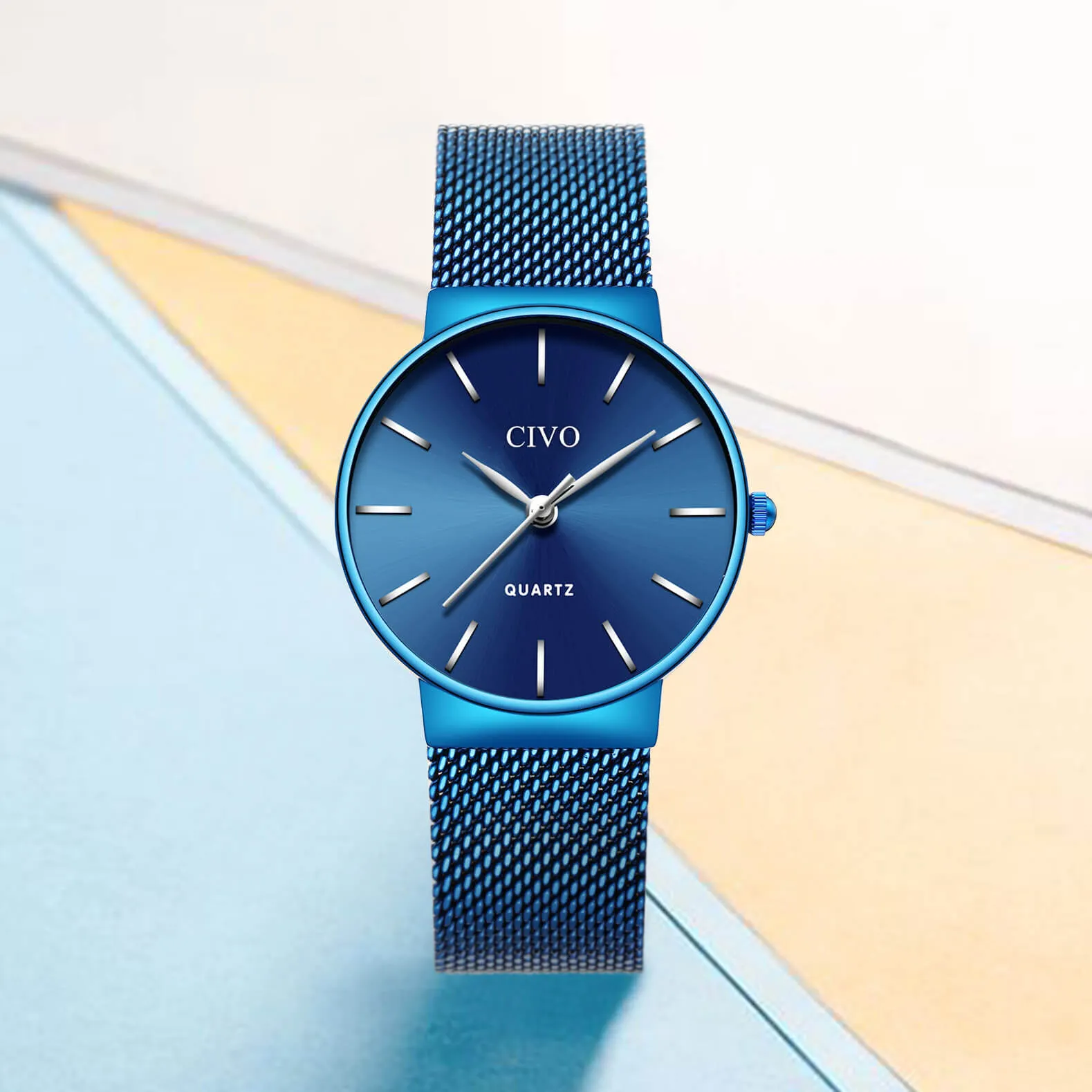 8068C | Quartz Women Watch | Mesh Band