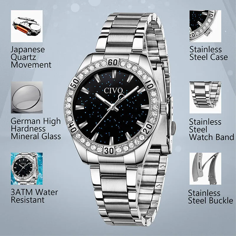 8118C | Quartz Women Watch | Stainless steel Band