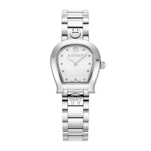 Aigner Ancona Women's White Dial Stainless Steel Silver Watch
