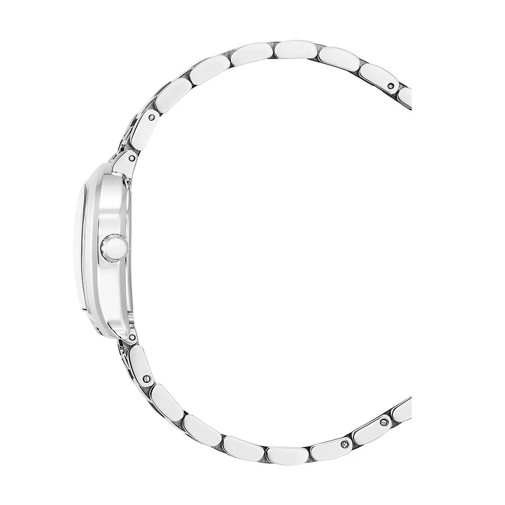 Aigner Ancona Women's White Dial Stainless Steel Silver Watch