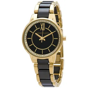 Anne Klein Quartz Black Dial Watch 3344BKGB