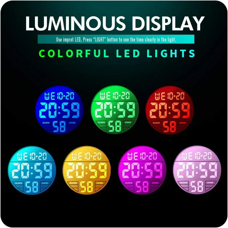 Boys Watch Digital Sports Waterproof Outdoor Kids Watches Alarm Clock 12/24 H Stopwatch Calendar 3-15 Year Old Boys Girls Wristwatch
