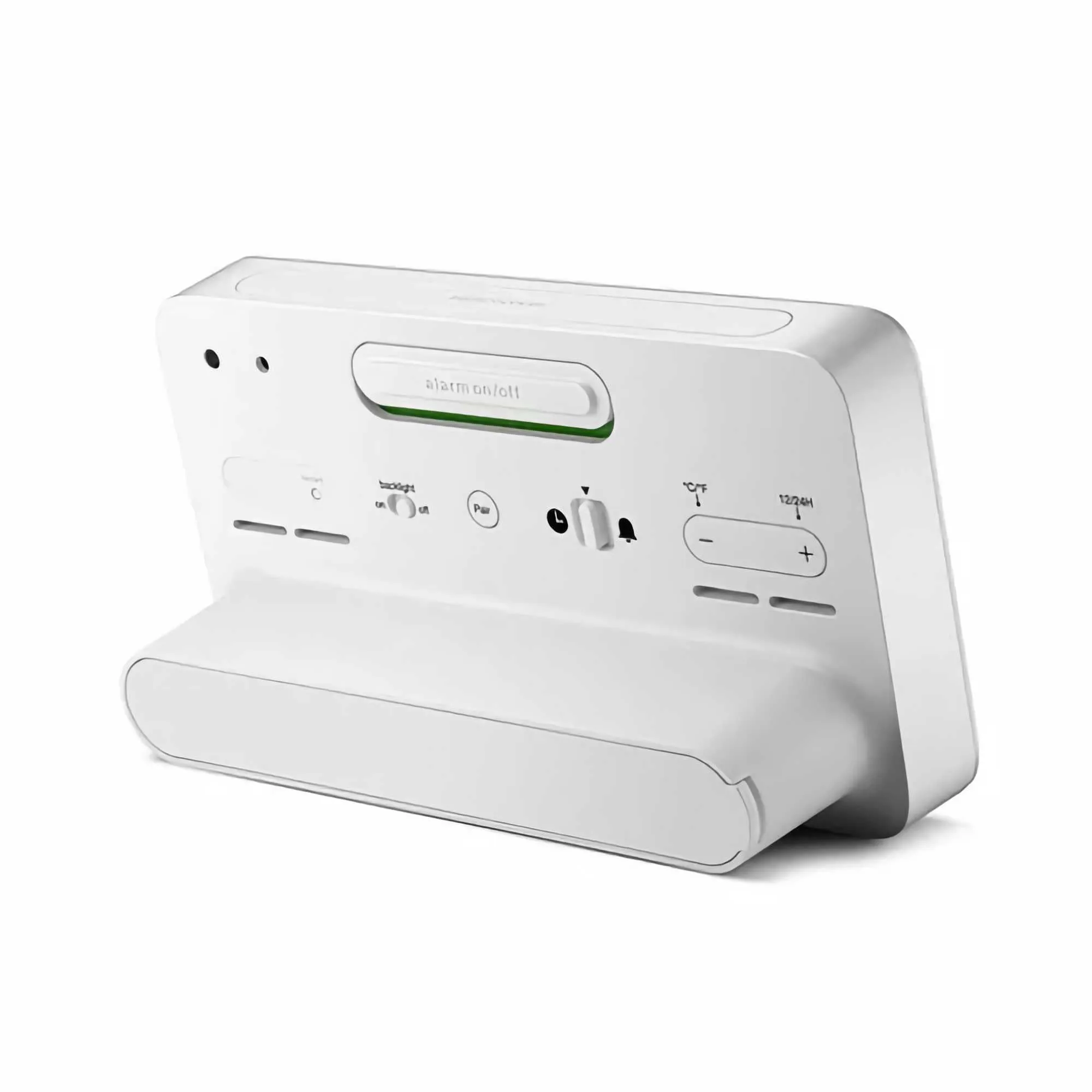 Braun Radio Controlled Digital Weather Station Clock, White