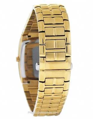 Citizen Mens Eco-Drive - Gold-Tone - Black Dial - Bracelet - Date