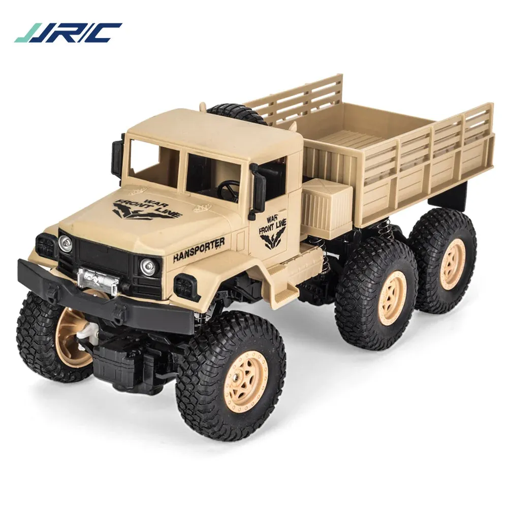 JJRC 1/18 Rc Car Off-Road 4x4 2.4G Radio Controlled Car Military Electric Machine 10Km/h Rc Buggy Children's Cars Toys for Boys