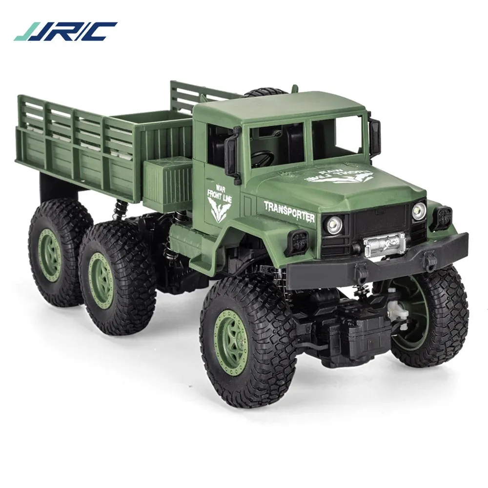 JJRC 1/18 Rc Car Off-Road 4x4 2.4G Radio Controlled Car Military Electric Machine 10Km/h Rc Buggy Children's Cars Toys for Boys