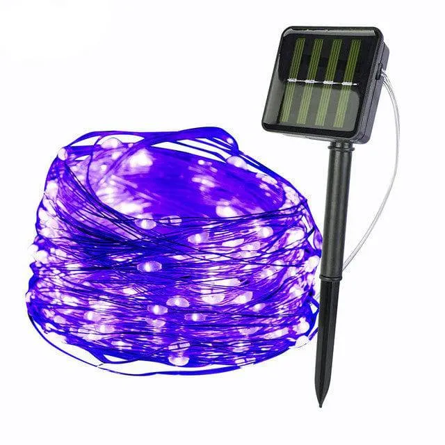 LED Solar Light Outdoor Waterproof Fairy Garland String Lights Christmas Party