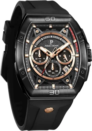 Mens Watches Analog Quartz Luxury 50M Waterproof Tonneau Watches for Men Japanese Movement Stainless Steel Case Luminous Sport Watch