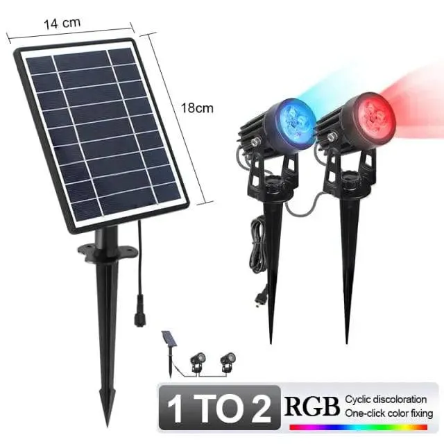 Outdoor Solar Landscape Light LED Waterproof Automatic On/Off for Wall Light Garden Patio Lawn Lamp