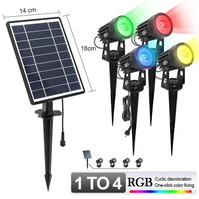 Outdoor Solar Landscape Light LED Waterproof Automatic On/Off for Wall Light Garden Patio Lawn Lamp