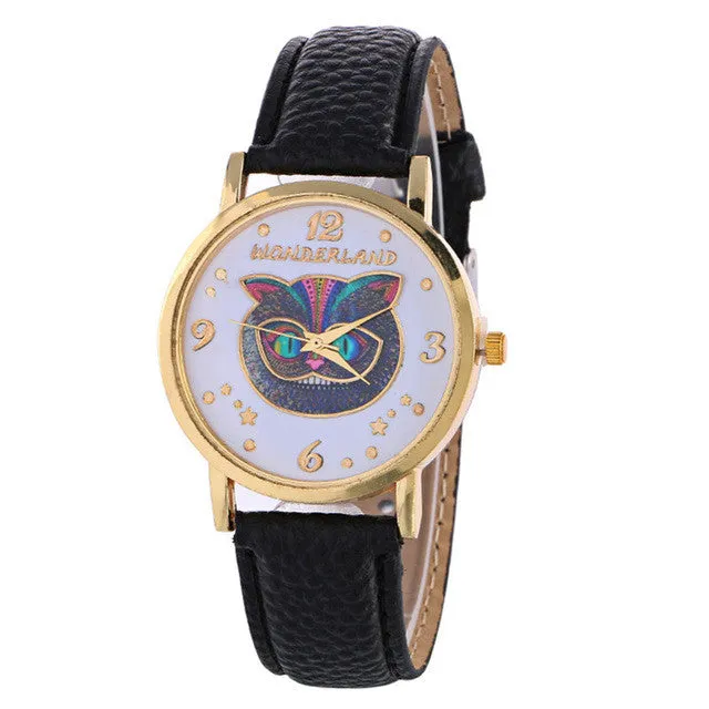Sale Girl Quartz Watch Clock Women Leather Owl Casual Dress Women's Christmas Wristwatch Cool Watches Unique Watches Gift Idea