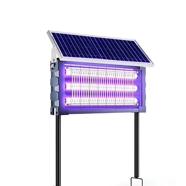 Solar-Powered UV Mosquito & Insect Zapper  Outdoor Electric Fly Trap for Garden, Yard & Patio