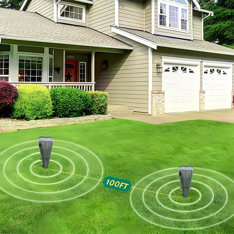 Spring Sale 50% OFF Solar Powered Waterproof Screw Mole Repellent