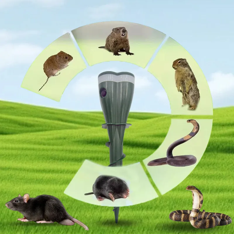 Spring Sale 50% OFF Solar Powered Waterproof Screw Mole Repellent