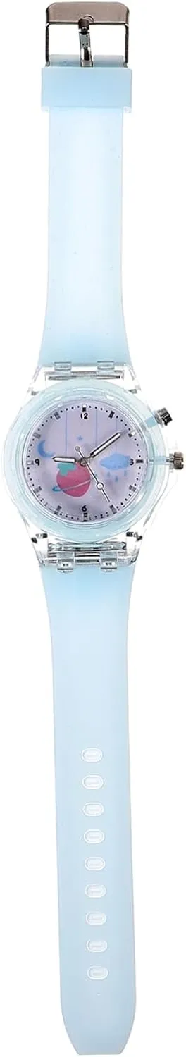 STOBOK Silicone Night and Girls Watch Casual Student Wrist Watch Easy to Read Numbers