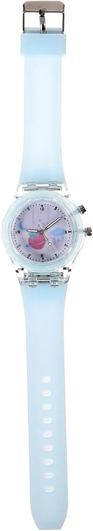 STOBOK Silicone Night and Girls Watch Casual Student Wrist Watch Easy to Read Numbers